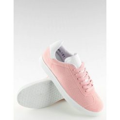 Trampki damskie różowe STARBURST. Różowe buty sportowe damskie FunKee.pl, bez wzorów, z tkaniny, bez zapięcia. Za 59,49 zł.