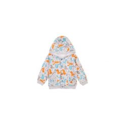 Bluzy niemowlęce: bluza sportowa we wzory z kapturem, rozpinana, z kieszonkami