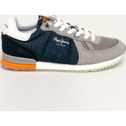 Pepe Jeans - Buty dziecięce Sydney Denim. Trampki chłopięce Pepe Jeans, bez wzorów, z jeansu, sportowe, na sznurówki. Za 239,90 zł.