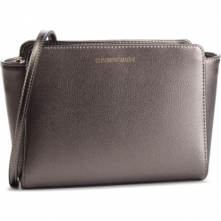 Torebka EMPORIO ARMANI - Y3B084 YH15A 86539 Acciaio/Nero. Szare listonoszki damskie Emporio Armani, ze skóry ekologicznej. Za 639,00 zł.
