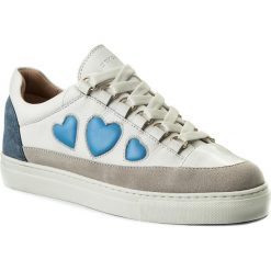 Sneakersy TWINSET - Sneaker CS8TFE Bianco Ottico 00001. Białe półbuty damskie Twinset, bez wzorów, ze skóry, bez obcasa, na płaskiej podeszwie, bez zapięcia. W wyprzedaży za 459,00 zł.