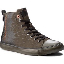 Trampki CALVIN KLEIN JEANS - Anton S0490 Cargo. Zielone trampki męskie Calvin Klein Jeans, na co dzień, bez wzorów, z jeansu, eleganckie, bez zapięcia. W wyprzedaży za 309,00 zł.