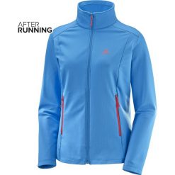 BLUZA SALOMON DISCOVERY LT FZ W HAWAIIAN SURF. Niebieskie bluzy damskie Salomon, bez wzorów, bez rękawów, bez kaptura. Za 199,99 zł.