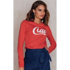 Bluzy damskie: Colourful Rebel Bluza Ciao – Red