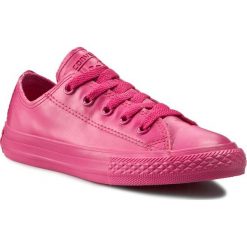 Trampki CONVERSE - Ctas Rubber Ox 651794C Cosmos Pink. Różowe trampki dziewczęce Converse, bez wzorów, z gumy, na sznurówki. W wyprzedaży za 169,00 zł.