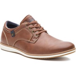 Półbuty LANETTI - MP07-17047-04 Camel. Pomarańczowe półbuty męskie Lanetti, na co dzień, bez wzorów, ze skóry ekologicznej, eleganckie, bez zapięcia. Za 119,99 zł.