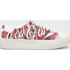 Desigual - Buty. Czerwone buty sportowe damskie Desigual, bez wzorów, z gumy, sportowe. W wyprzedaży za 219,90 zł.