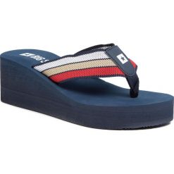 Japonki BIG STAR - FF274A301 Navy. Niebieskie klapki damskie BIG STAR, bez wzorów, z tworzywa sztucznego, bez obcasa, na obcasie. W wyprzedaży za 79,00 zł.