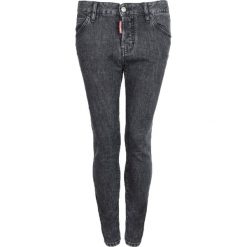Dsquared2 Jeansy "Cool Girl". Czarne jeansy damskie Dsquared2, bez wzorów, z jeansu, z obniżonym stanem. Za 789,00 zł.