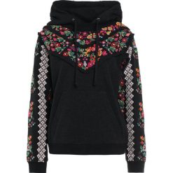 Bluzy rozpinane damskie: Needle & Thread CROSS STITCH Bluza z kapturem washed black