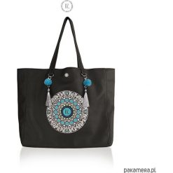 Shopper bag damskie: Torba OCEAN MANDALA XL – shopper etno chwosty
