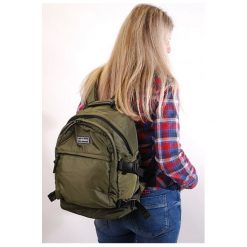 CONSIGNED plecak unisex, khaki. Brązowe plecaki damskie Consigned, bez wzorów. Za 215,00 zł.