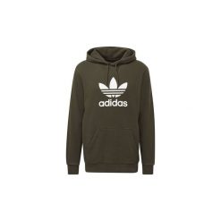 Bluzy adidas Bluza z kapturem Trefoil. Zielone bluzy męskie rozpinane marki Adidas, l, z kapturem. Za 269,00 zł.