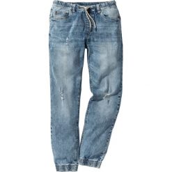 Jeansy męskie: Dżinsy ze stretchem i gumką w talii Slim Fit Straight bonprix niebieski