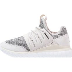 Adidas Originals TUBULAR RADIAL Tenisówki i Trampki clear brown/light brown/core black. Białe tenisówki damskie adidas Originals, z materiału. W wyprzedaży za 349,30 zł.
