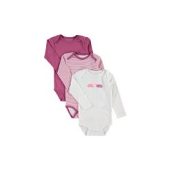 Name it Girls Body dziecięce 3 szt. red violet - fioletowy - Gr.Niemowlę (0 - 6 miesięcy). Fioletowe body niemowlęce marki Name it, z bawełny. Za 52,50 zł.