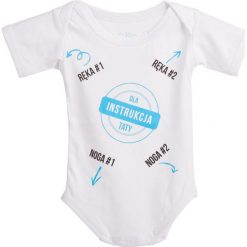 Baby Instructions - Body z instrukcją dla Taty. Body niemowlęce Baby Gadgets, bez wzorów, bez rękawów. Za 65,00 zł.
