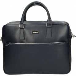 Torba - 143-03-M S BL. Szare torebki klasyczne damskie marki Venezia, ze skóry. Za 339,00 zł.