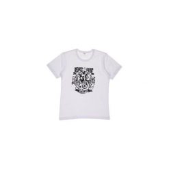 T-shirt męski gładki, z printem. Szare t-shirty męskie z nadrukiem TXM, m, z bawełny, z klasycznym kołnierzykiem. Za 12,99 zł.