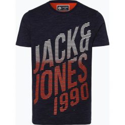 Jack & Jones - T-shirt męski, niebieski. Niebieskie t-shirty męskie Jack & Jones, s, bez wzorów, z bawełny, bez kołnierzyka. Za 59,95 zł.