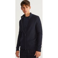 Sweter zapinany na zamek - Granatowy. Niebieskie swetry rozpinane męskie marki Reserved, l. Za 99,99 zł.