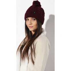 Czapka Zimowa Damska Knit Bordowa. Czerwone czapki damskie Edward Orlovski, na zimę, bez wzorów. Za 55,00 zł.