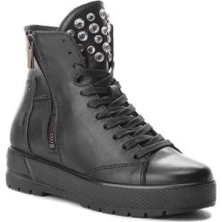 Sneakersy IGI&CO - 2158100 Nero. Czarne półbuty damskie marki IGI&CO, na co dzień, bez wzorów, ze skóry, bez obcasa, na koturnie, bez zapięcia. W wyprzedaży za 359,00 zł.