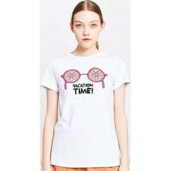 T-shirty damskie: T-shirt z nadrukiem, krótkie rękawy
