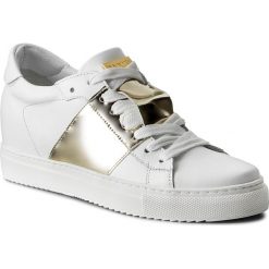 Sneakersy EVA MINGE - Mieres 3M 18BD1372377ES 102. Żółte półbuty damskie marki Eva Minge, bez wzorów, ze skóry ekologicznej, bez obcasa, na obcasie, na sznurówki. W wyprzedaży za 239,00 zł.
