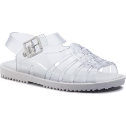 Sandały MELISSA - Francxs Ad 32561 Clear/White 50667. Białe klapki damskie Melissa, bez wzorów, z tworzywa sztucznego, bez obcasa. W wyprzedaży za 239,00 zł.