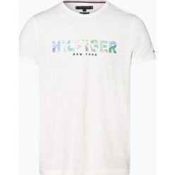 Tommy Hilfiger - T-shirt męski, biały. Białe t-shirty męskie TOMMY HILFIGER, xxl, z haftami, eleganckie, bez kołnierzyka. Za 179,95 zł.