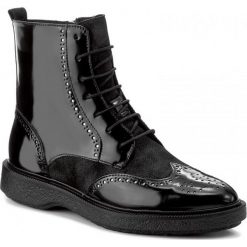 Botki GEOX - D Prestyn A D745WA 038PV C9999 Black. Czarne buty zimowe damskie Geox, ze skóry ekologicznej. W wyprzedaży za 349,00 zł.