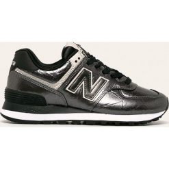 New Balance - Buty WL574WNF. Szare buty sportowe damskie New Balance, bez wzorów, ze skóry, sportowe. W wyprzedaży za 299,90 zł.