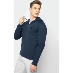 Bluza Trussardi Jeans 52F00104. Niebieskie bluzy męskie Trussardi Jeans, xxl, bez wzorów, z bawełny, bez kołnierzyka, bez rękawów, bez kaptura. W wyprzedaży za 359,00 zł.