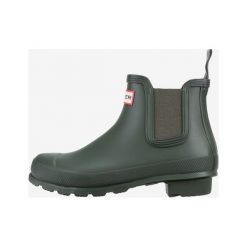 Hunter Kalosze Zielony. Zielone kalosze damskie Hunter, bez wzorów, z materiału. Za 473,95 zł.