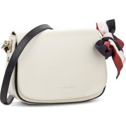 Torebki klasyczne damskie: Torebka TOMMY HILFIGER – Iconic Foulard Leather Saddle Bag AW0AW04960 104