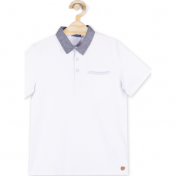 Koszulka. Białe t-shirty chłopięce BACK TO SCHOOL BOY, bez wzorów, z elastanu, z krótkim rękawem. Za 39,90 zł.