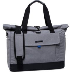 Torba na laptopa LANETTI - BMM-S-016-00-03 Light Gray. Szare torby męskie skórzane Lanetti, bez wzorów, z materiału. Za 139,99 zł.