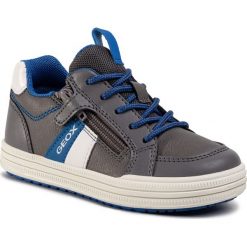 Sneakersy GEOX - J Elvis A J02A4A 000BU C9AK4 S Anthracite/Royal. Szare trampki chłopięce Geox, bez wzorów, ze skóry ekologicznej, na sznurówki. Za 219,00 zł.