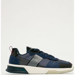 Gant - Buty Hightown. Niebieskie buty sportowe męskie GANT, ze skóry, na sznurówki. Za 479,90 zł.