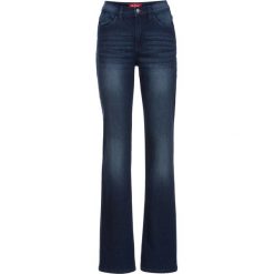 Dżinsy ze stretchem FLARED bonprix ciemnoniebieski. Niebieskie jeansy damskie bonprix. Za 109,99 zł.