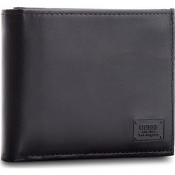 Duży Portfel Męski GUESS - SM2530 LEA20 BLA. Czarne portfele męskie Guess, ze skóry. Za 259,00 zł.