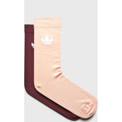 Adidas Originals - Skarpetki (2-pack). Brązowe skarpetki damskie marki adidas Originals, z elastanu. Za 39,90 zł.