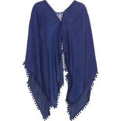 Letnie poncho bonprix kobaltowy. Niebieskie żakiety damskie bonprix, w koronkowe wzory, z koronki. Za 64,99 zł.