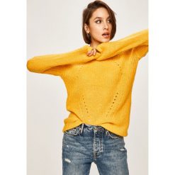 Answear - Sweter. Żółte swetry damskie ANSWEAR, s, bez wzorów, z dzianiny, bez rękawów, bez kaptura. W wyprzedaży za 54,90 zł.