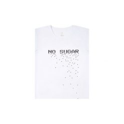TSHIRT NO SUGAR WHITE. Białe t-shirty damskie Jimmy jinx, l, bez wzorów, bez kołnierzyka. Za 109,00 zł.