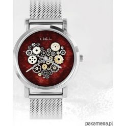 Zegarek - Steampunk Heart - metalowy. Szare zegarki męskie marki Pakamera, metalowe. Za 139,00 zł.