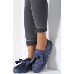 Trampki damskie slip on: Granatowe Slip On Courageous Fixation