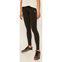 Puma - Legginsy. Czarne spodnie damskie Puma, s, z nadrukiem, z elastanu. W wyprzedaży za 79,90 zł.
