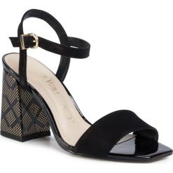 Sandały LORETTA VITALE - 1403-407-498 Black Ma. Czarne klapki damskie Loretta Vitale, bez wzorów, ze skóry, bez obcasa, na obcasie. Za 299,00 zł.